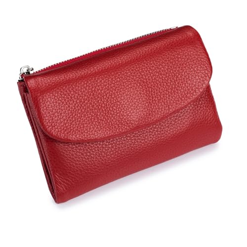 Joyfullygo Wallet, Unisex Pebble Leather Wallet, 2025 Genuine Leather Coin Purse with Credit Card Holder, Coin Holder & Cash Slots (#13)