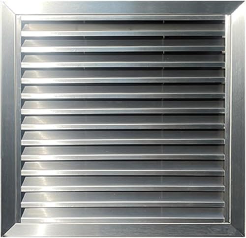 Grille de ventilation métallique anti-corrosion pour conduit mural