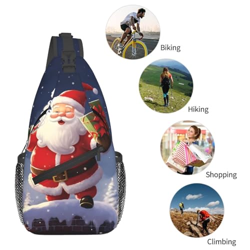 Bolso tipo sling unisex negro con diseño cartoon miniatura 5