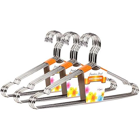 ETAOLINE 30 Pack Stainless Steel Clothes Hangers Cover