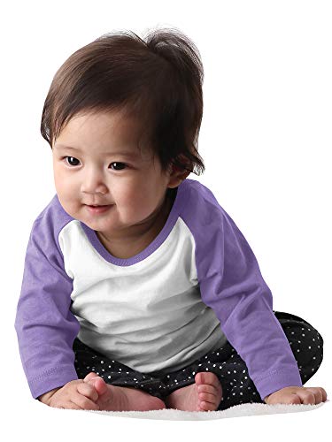 Image of Hat and Beyond Kids Raglan Jersey Child Toddler Youth Uniforms 3 /4 Sleeves T Shirts
