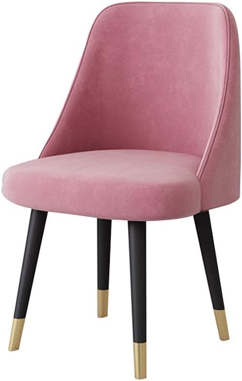 Chaise de salle à manger en velours fauteuil de bureau rose moderne