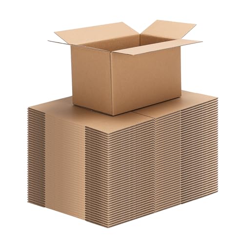 CRUGLA 40 Packs 8x5x5 Shipping Boxes for Small Business, Corrugated Cardboard Boxes Bulk for Shipping Packing Mailing