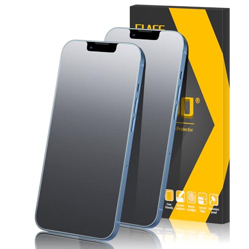 JEHOO Verre Trempé Mat pour iPhone 13/iPhone 13 Pro/iPhone 14, Protection d'écran Antireflet, Anti-Empreintes Digitales Sans Bulles Ultra Résistant Dureté 9H Glass