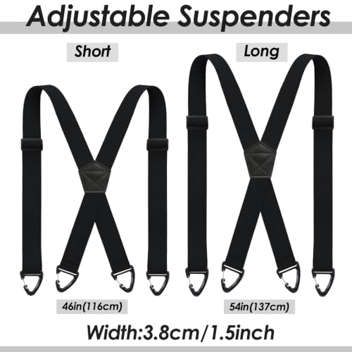 Image of Sintege X Back Hidden Suspenders for Men 1.5 Inch