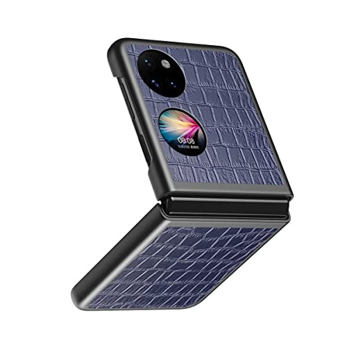 FTRONGRT Estuche para Huawei P50 Pocket Funda, Dermatoglifo Fino + Marco de PC, Resistencia al Terremoto, Anti-Caída, Funda Protectora Huawei P50 Pocket.Azul