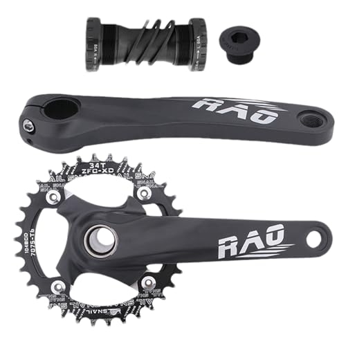 Bielas De Bicicleta - Bielas Integradas Huecas De Aleación De Aluminio Para Cadena Estrecha Y Ancha,Sprocket De Caja De Pedalier Ciclismo