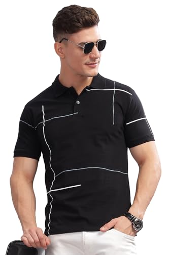 Image of ADRO Regular Fit Polo T-Shirt for Men| Printed Polo T-Shirt | Cotton Polo T Shirt