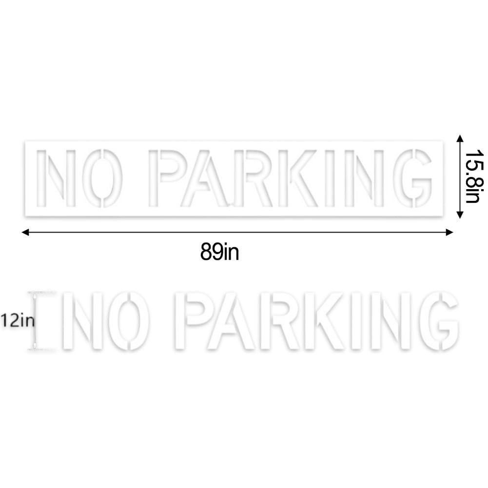 30,5 cm Parkverbotsschablone Flexible Silikon Wiederverwendbare Schablone zum Markieren von Feuerspuren auf Beton und Asphalt