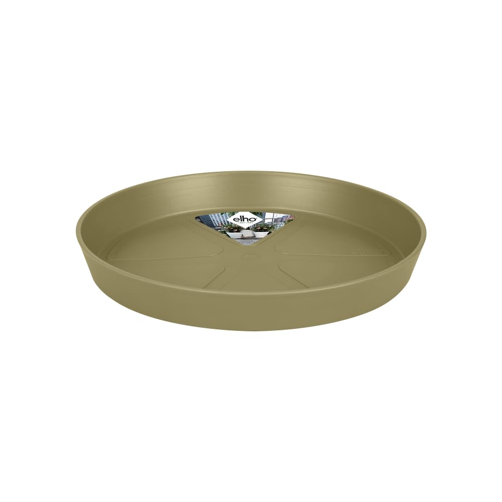 elho Loft Urban Saucer Round 34 - Saucer for Outdoor & Accessories - Ø 34.3 x H 5.0 cm - Beige/Mushroom Beige — view 14