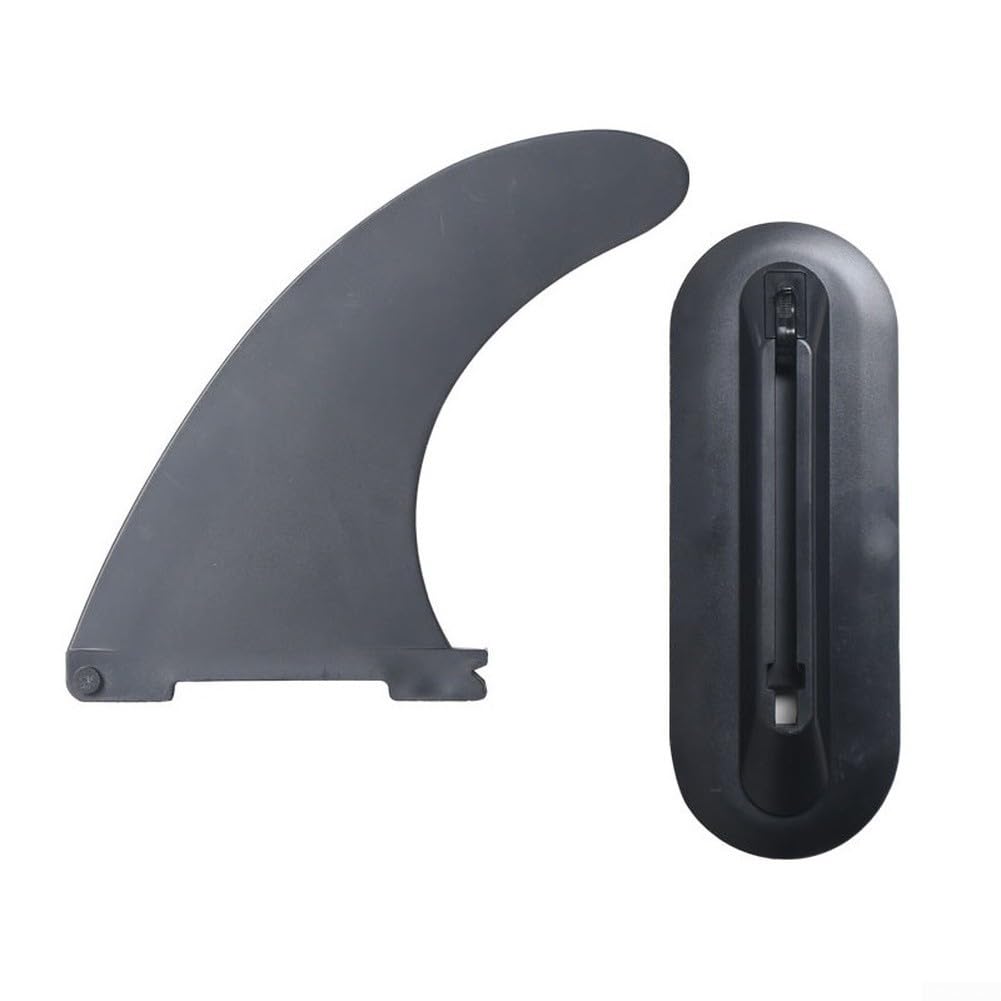 Pinna a sgancio rapido in nylon nero per tavola da surf per stabilizzatore adatto per stand up paddle e per kayak potenziata idrodinamica (B)