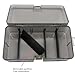 ESiiFuu Fishing Tools Box Fishing Parts Storage Case Grey Fishing Acrylic Box for Outdoor Fishing Activity Grey Fishing Tool Case