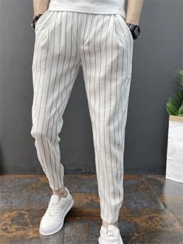 Men's Trousers Pocket Streetwear Big Size Vintage Cotton Slacks Spandex Casual Pants4