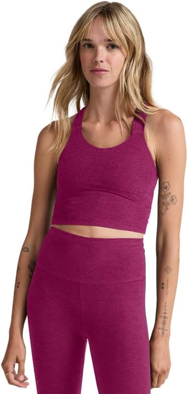 Beyond Yoga Women's Spacedye Twist Through Cropped Tank Top