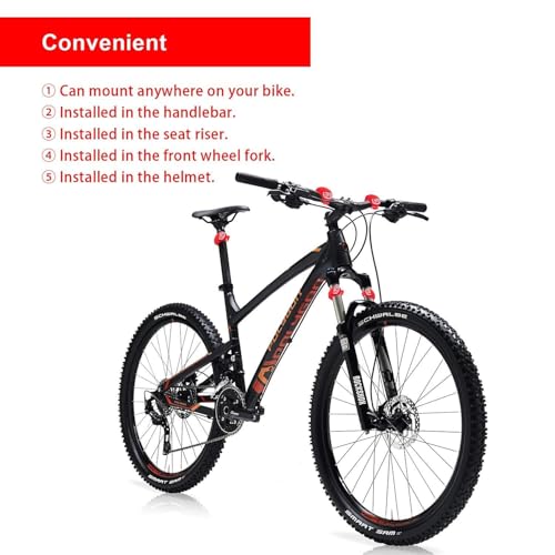 8 Luces para Bicicleta, Luces de Silicona LED para Bicicleta Delantera y Trasera, Resistente al Agua miniatura 6