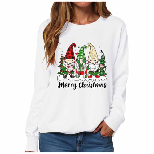 Image of Funny Gnome Dwarfs Womens Merry Christmas Jumpers Xmas Sweatshirts Unisex