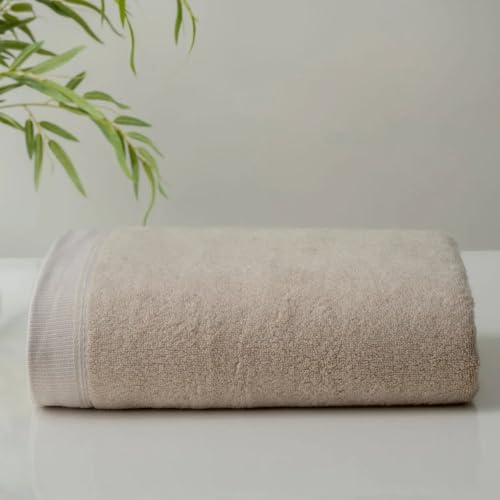 Image of Spread Spain Bamboo Towels for Bath, Towels for Bath Large Size, Bamboo Bath Towel High Absorbent & Soft, 360 GSM, 4pc Set Bath Towel for Men /Women