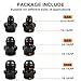 Luney 100 Micron Inline Fuel Filter, Oil Fuel Filter Kit, Automotive Replacement Fuel Filters with 6AN 8AN 10AN Adapter and 50MM Universal Mounting Bracket