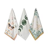Folkulture Kitchen Towels or Dish Towels, 20" X 26" Modern Kitchen Hand Towels or Tea Towels from Daughter, Set of 3 Cotton Dishtowels and Dishcloth for Farmhouse Decor, Magical