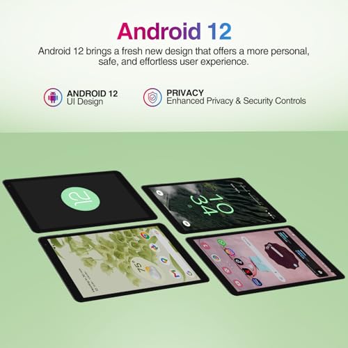 Image of Fusion5 10.1 inch Android 12, F202 Full HD Ultra Slim Tablet PC with Docking Keyboard (64GB Storage, 4GB RAM, Quad Core CPU, WiFi, Bluetooth, 1920x1200 IPS Screen, Type C, 13MP & 5MP Cameras)