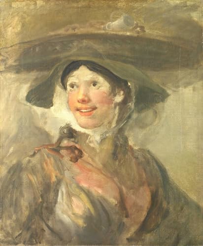 Peinture Décorative la fille aux crevettes toile 60x90