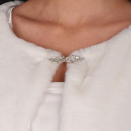 LIMELIA Bride Wedding Faux Fur|Shawl Wrap Stole for Bride, Bridesmaid-Feather Scarf Fur for Evenings, Bridal Wedding Party3