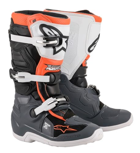 Alpinestars 2015017-1124-07 Tech 7S Boots Blk/Gry/Wht/Fluo Org Sz 07