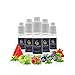 Produktbild CIGMA 5 X 10ml E Liquid - Icy Fruit Blast, 0mg - Himbeer Minze, Schwarze Johannisbeere Minze, Blaubeere Minze, Wassermelone Minze, Minzige Zitrone Für elektronische Zigaretten und E Shisha hergestellt