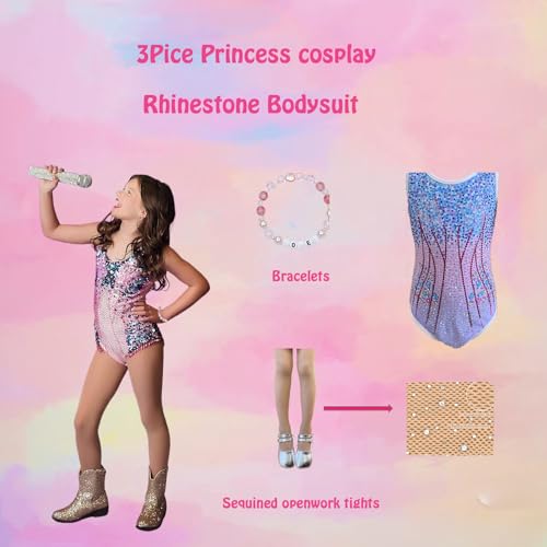 Disfraz completo para niñas con cuerpo de cristales miniatura 6