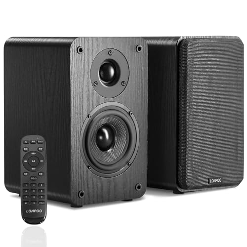 LONPOO ブックシェルフスピーカー 150W(2台1組) パッシブスピーカー LONPOO ブックシェルフスピーカー 150W2台1組 パッシブ