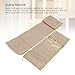 NOENNULL Breathable Mesh Liner for Full Size Cribs Safety Adjustable Height Mesh Crib Bumper Breathable Baby Mesh Crib Liner (Beige)