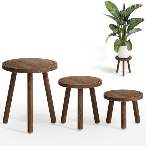Montaggio Semplice e Diretto: L'installazione dei supporti per piante in legno è veloce e senza sforzo. Con un design intuitivo e istruzioni chiare, i componenti si adattano senza problemi. Puoi montarli facilmente senza la necessità di attrezzi speciali, in modo da poter iniziare a decorare con le tue piante in pochissimo tempo.