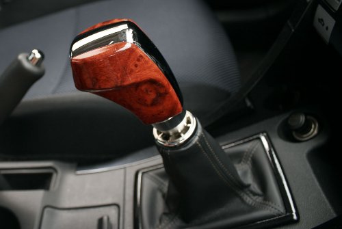Pilot Automotive PM-2241 Motorsport Burlwood Chrome/Wood Manual/Automatic Stick Shift Knob