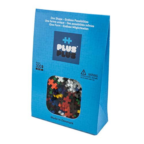 PLUS PLUS – Basic Mix - 300 Piece, Construction Building Stem/Steam Toy, Mini