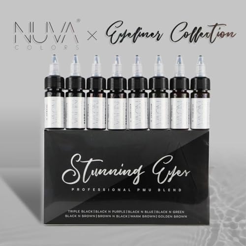 Nuva Colors Permanent Eyeliner Pigment 8-Pack miniatura 2