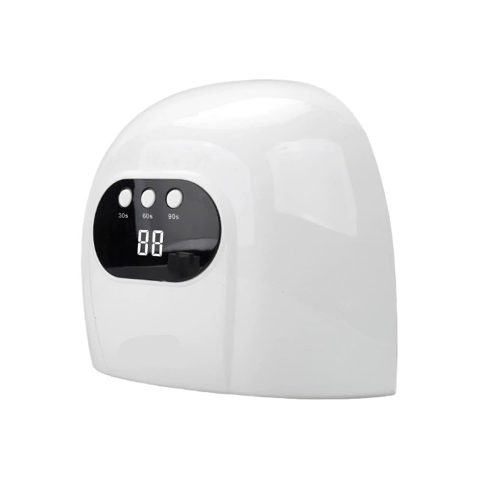 Lampa do paznokci, 3-częściowa Lampa UV/LED Do Paznokci Z 3 Ustawieniami Timera I Wyświetlaczem LCD LED Narzędzia Manicure,na podróż do domu(White)