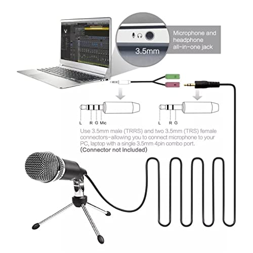 Microphone de jeu et chat en ligne pour communication fluide sur PC 3.5mm - 3