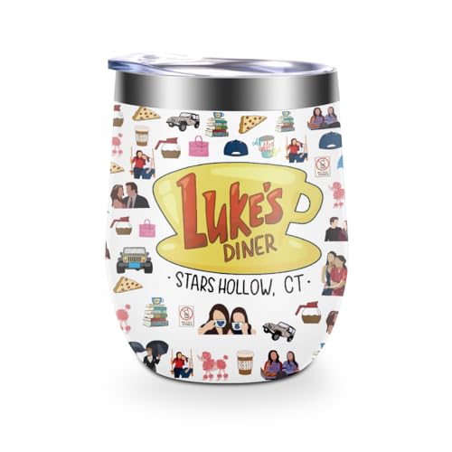 LONGXIN Girls Inspired Wine Tumbler Cup, TV Show Merchandise, TV Show Inspired Gifts for Women,...