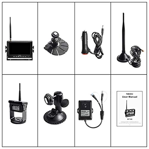 Haloview Mc7108 Kit Wiring-Free Wireless High Definition Rear View Camera System (Portable Kit) #TOP5