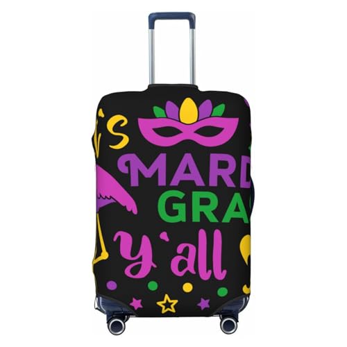 With Flamingo Print Luggage Cover For Suitcase,Washable Elastic Travel Suitcase Protector With Zipper Closure And Bottom Buckle – Fits 18-32