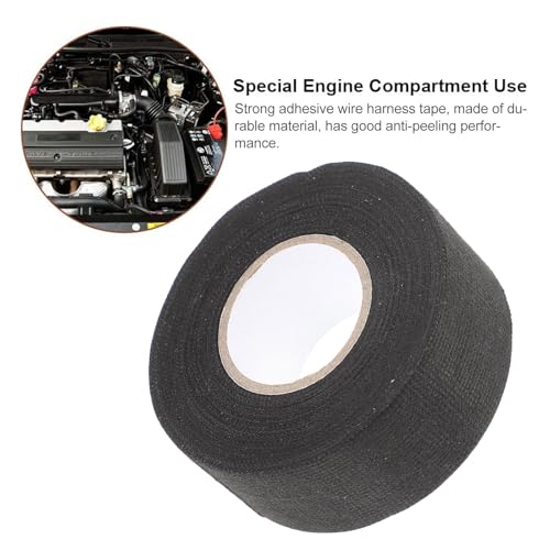 Cinta para arnés de cables de coche de 32mm de tela autoadhesiva aislante y antiruido 7