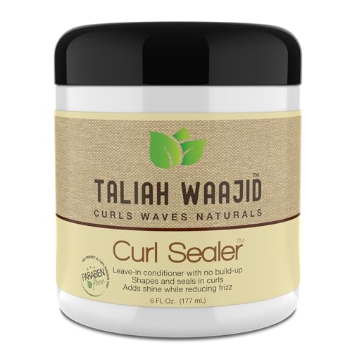 Taliah Waajid Curls Waves Natural - Curl Sealer | Leave-in-Conditioning | Shapes and Seals in Curls | No Build-up or Frizz | Stops Frizz, Adds Shine | 100% Paraben Free - 6oz