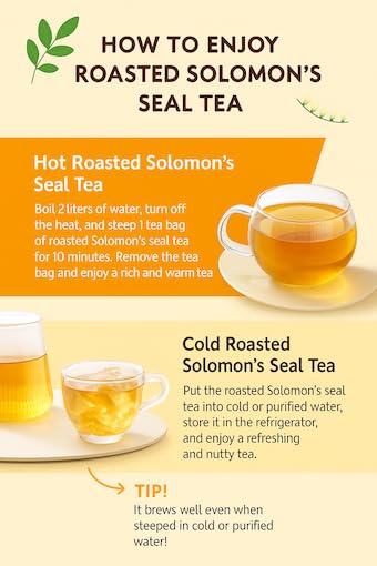 Toasted Solomon’s Seal Tea Bags – 4g x 18T, Rich and Nutty Flavor, Caffeine-Free Herbal Infusion - Image 3