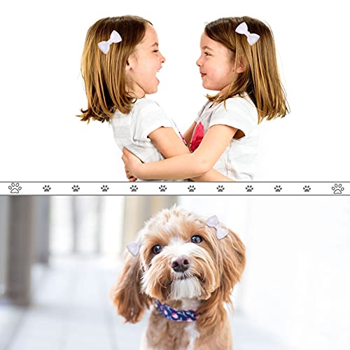 HACRAHO Tutu-Rock für Hunde, Hochzeit, Tutu mit 1 Hundehaarschleife, Tüll-Tutus für kleine, mittelgroße Hunde, Mädchen, Weiß, 1 Packung
