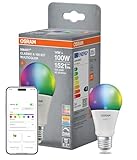 OSRAM SMART+ Matter LED-Lampe A100 Kolbenform 14W E27 RGBW, dimmbar, App- &...