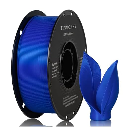 TINMORRY PLA Filament 1.75mm, Rapid PLA 3D Printer Filament, Neatly Wound PLA Filament, Dimensional Accuracy +/-0.03mm, Fit Most FDM 3D Printers, 1KG Spool (2.2 lbs), Royal Blue