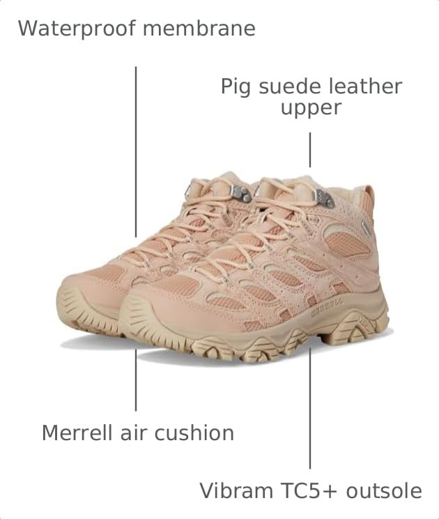 Image of Merrell Women's Moab 3 Mid Waterproof Hiking Boots