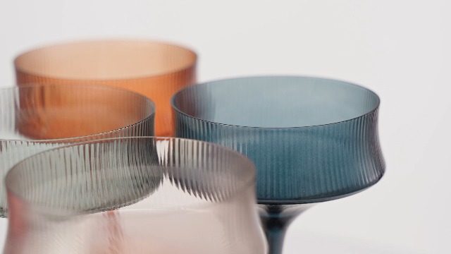 Amazon.com | Khen Colored Vintage Art Deco Coupe Glasses