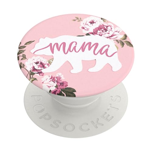 Image of PopSockets Adhesive Phone Grip, Holder, Phone Stand, Nature - Mama Bear