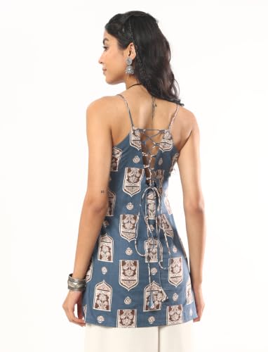 Image of Cotton Rich | Adjustable Back Tie-Up | Casual Ethnic | Short Kurti for Women Latest